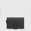 Porta carte di credito in metallo/pelle Piquadro Nero