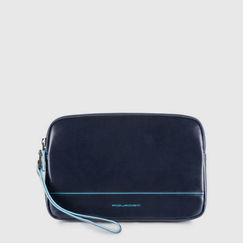 Pochette uomo con polsiera Piquadro Blu