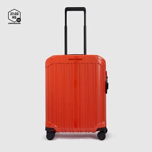 Trolley cabina rigido a 4 ruote Piquadro Arancione
