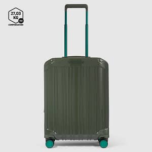 Trolley cabina rigido a 4 ruote Piquadro Verde Foresta
