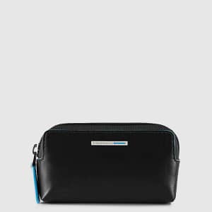 Astuccio portachiavi con due anelli Piquadro N