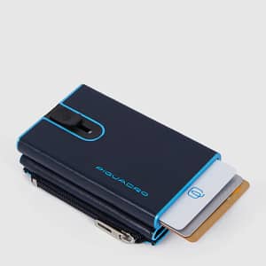 Compact wallet porta monete con sliding system Piquadro BLU2