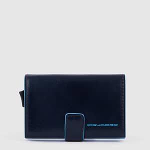 Portacarte di credito in metallo Piquadro BLU2