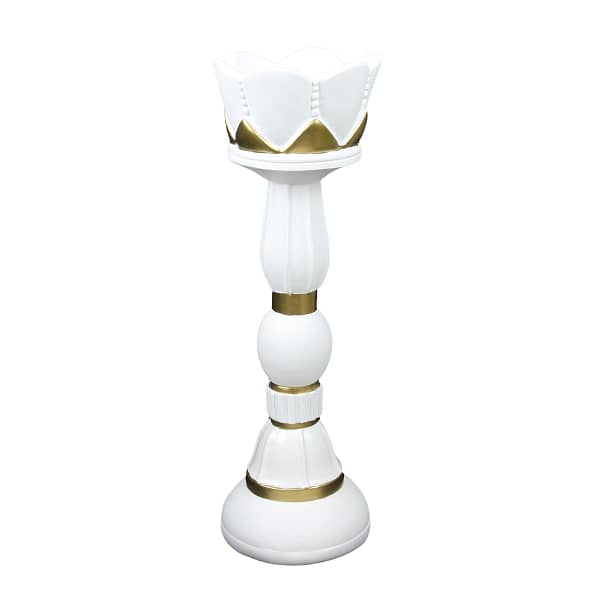 Vaso in resina - Re Bianco