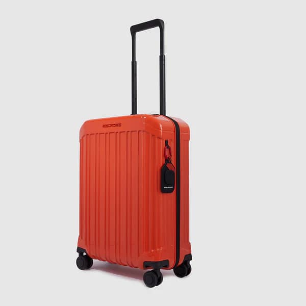 Trolley cabina rigido a 4 ruote Piquadro Arancione - immagine 2