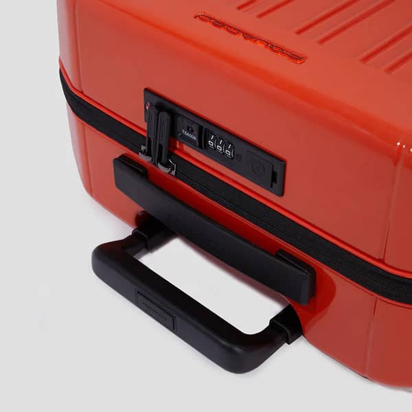 Trolley cabina rigido a 4 ruote Piquadro Arancione - immagine 7