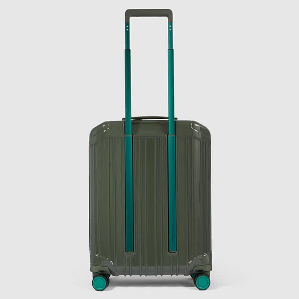 Trolley cabina rigido a 4 ruote Piquadro Verde Foresta - immagine 3
