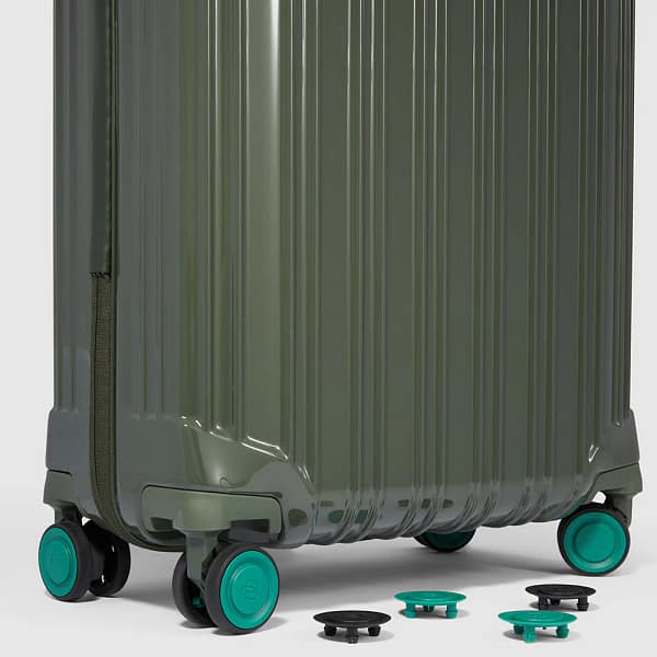 Trolley cabina rigido a 4 ruote Piquadro Verde Foresta - immagine 6