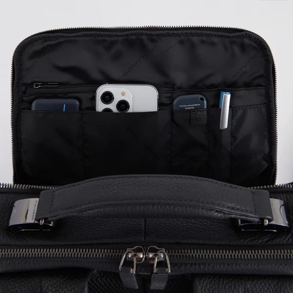 Zaino porta pc 15,6" e porta ipad® in pelle Piquadro - immagine 4