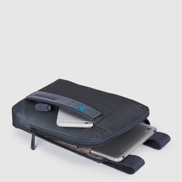 Borsello organizzato con scomparto porta iPad®mini Piquadro CHEVN - immagine 2