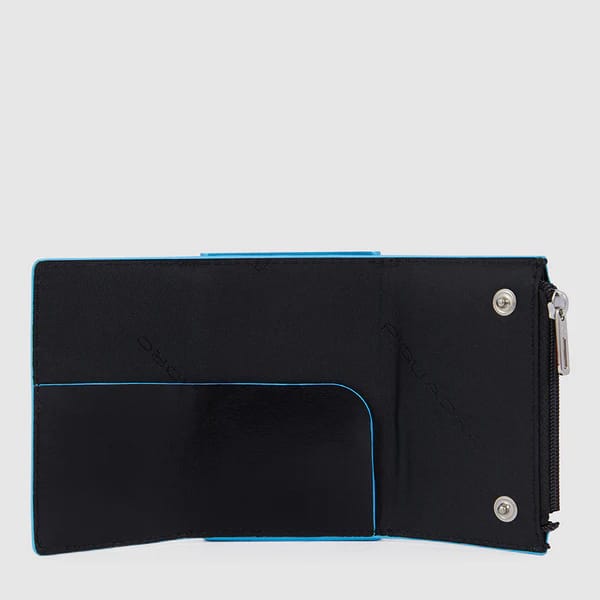 Compact wallet porta monete con sliding system Piquadro N - immagine 3