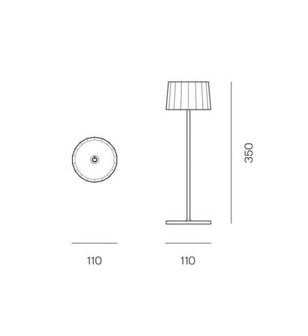 Logica Twiggy Less Lampada Tavolo Portatile - immagine 2